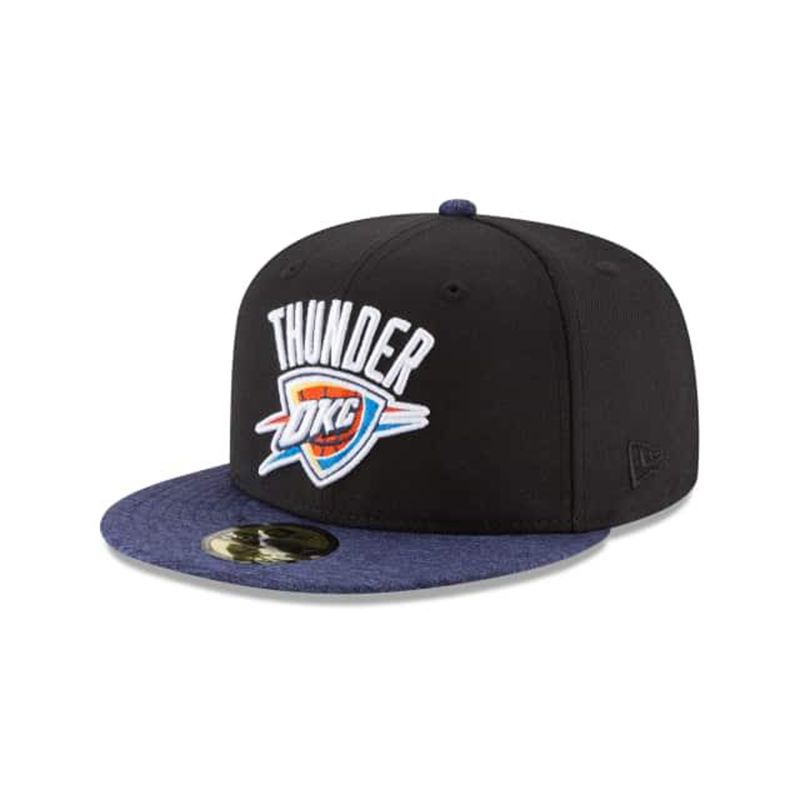 NBA Oklahoma City Thunder Shadow Tech 59Fifty Fitted (NCB4927) - Black New Era Caps